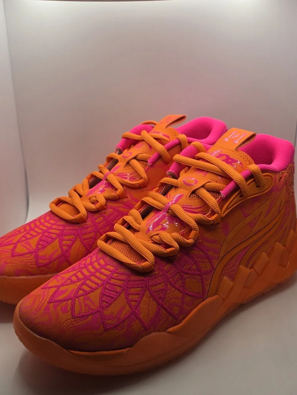 PUMA MB.01234 Mash-Up Orange Pink Men's Basketball Mens 9